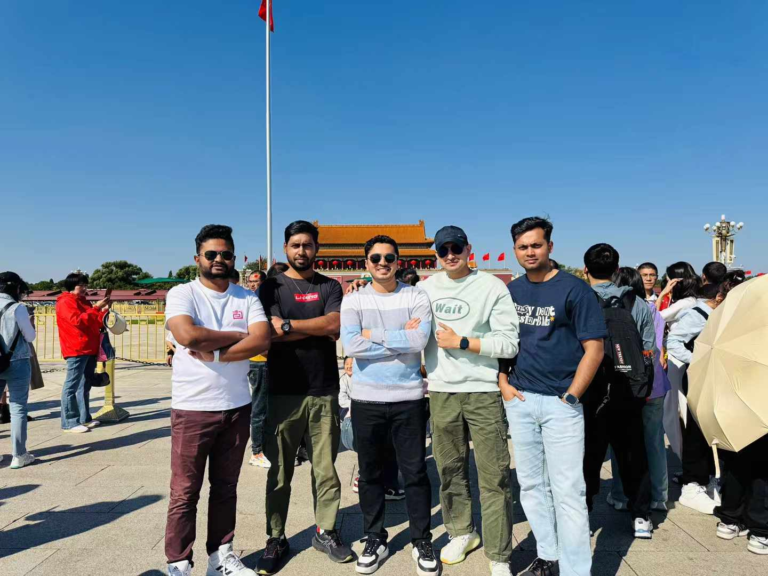 PrimeLink team at Tiananmen, Beijing