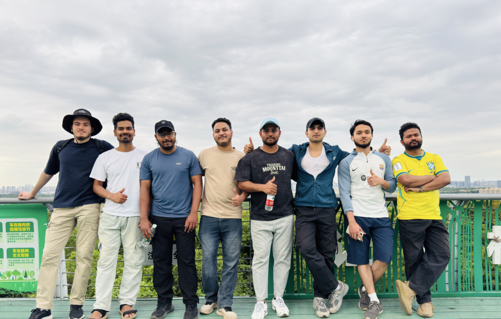 The PrimeLink team together on a group trip in China